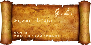 Gujzon Lídia névjegykártya